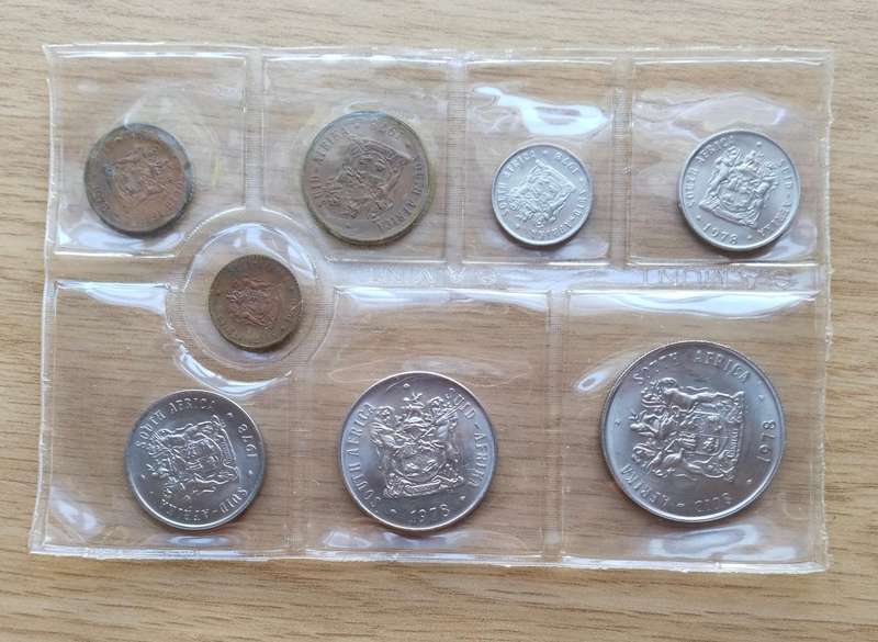 South Africa 1978 UNC Coin Set.