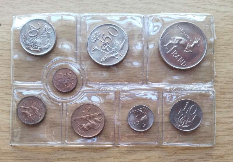 South Africa 1977 UNC Coin Set.