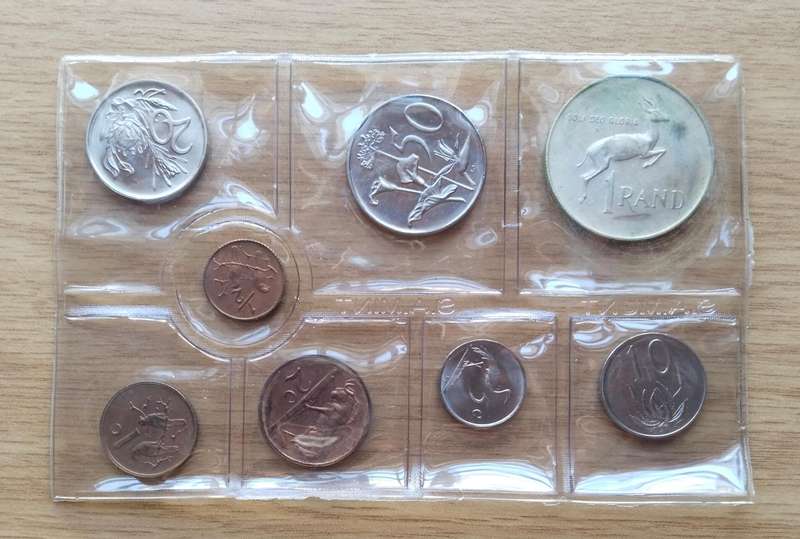 South Africa 1976 Silver One Rand UNC Coin Set.
