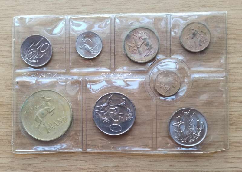 South Africa 1976 Silver One Rand UNC Coin Set.