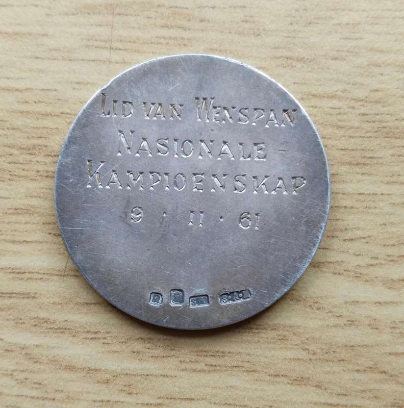 South Africa 1935 Silver Emergency Service Medal. 10.95 Grams