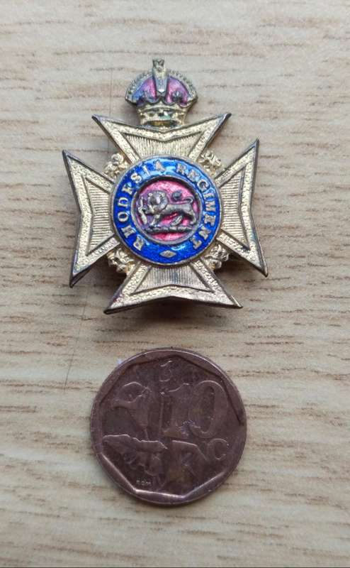 Rhodesia Regiment Sweetheart Brooch.