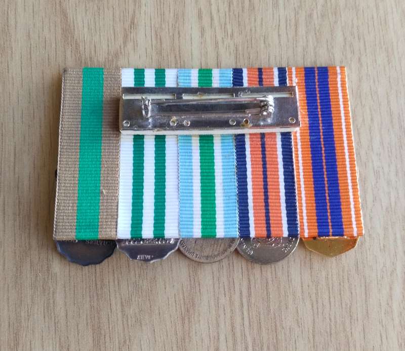 SANDF Full and Miniature Group Medals Awarded to 341410 And Others. Nice Set.