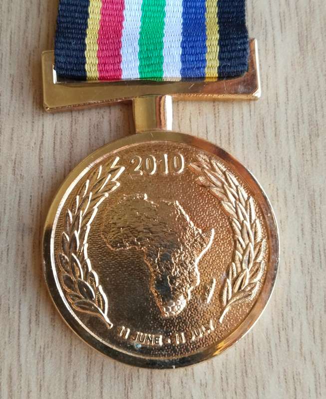 South Africa Full Size Police Group Medals. One Silver.