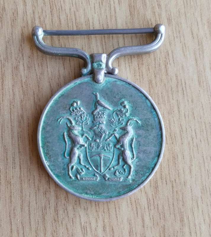 Rhodesia Cecil John Rhodes Medal Awarded to PR97822 PFN STEENKAMP P.J.