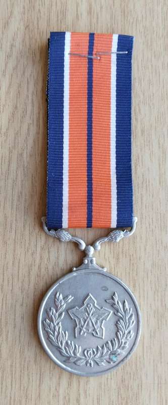 SANDF MEDAL Full Size Awarded to 105314