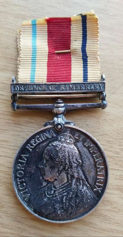 Boer War And Kimberly Star Defence of Kimberly Group Medals Awarded to MR. J. HEADS POST OFFICE CORP