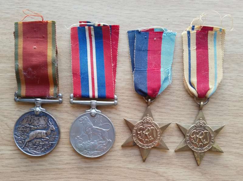WW11 Group Medals Awarded to 174838 N. BOTHA