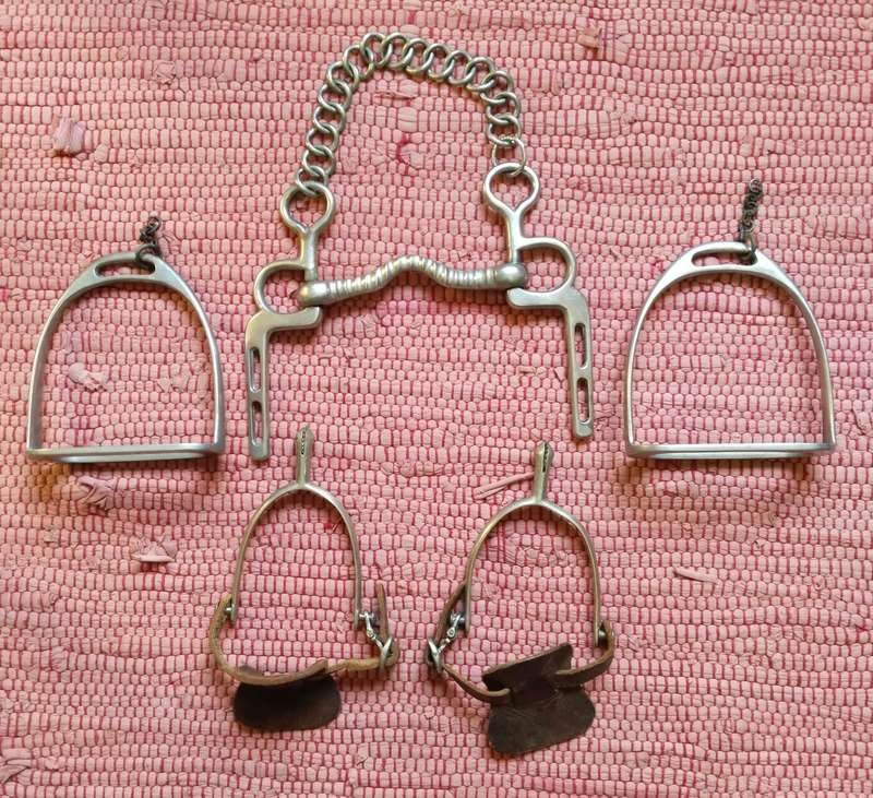 Boer War Period Police Horse Bit, Stirrups and Spurs. ( Please read)