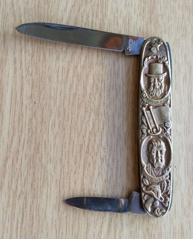 Vintage Antique Eendracht Maakt Macht Transvaal Kruger Pocket Knife. Great Condition.