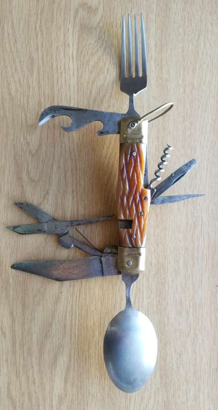 Vintage Antique Multi Tool Pocket Knife. ( Please read)