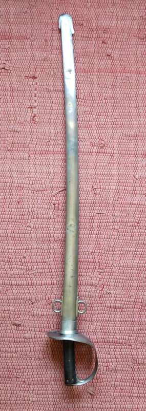 Boer War Period Rare 1897 long Battle Sword With Scabbard. 925mm long.
