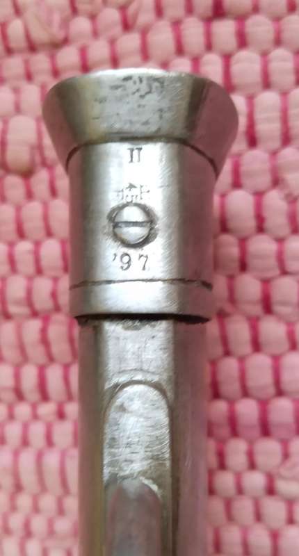 Boer War Period Rare 1897 long Battle Sword With Scabbard. 925mm long.