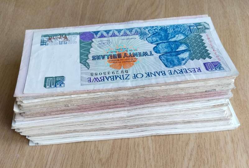 Zimbabwe Collection of 178 Old Bank Notes. Some in good condition.