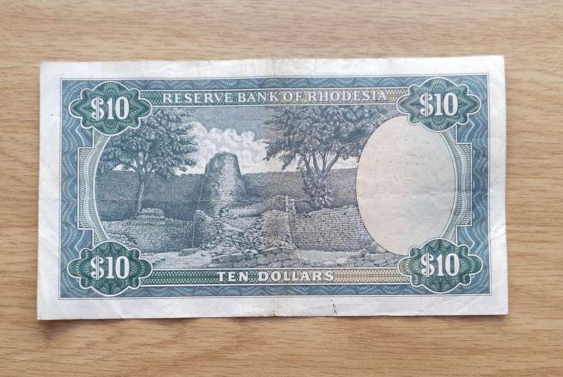 Rhodesia 24th February 1971 Ten Dollar Bank Note. (545)