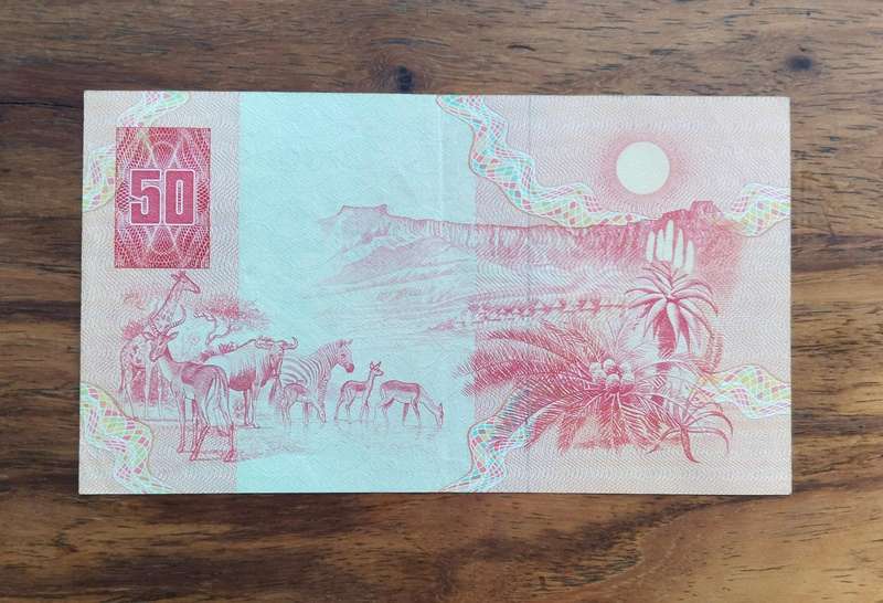 South Africa de Kock old R50 Bank Note. Good condition. (441)