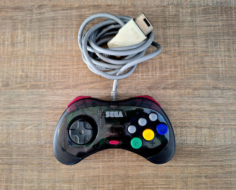 Sega Saturn Clear Skeleton Controller