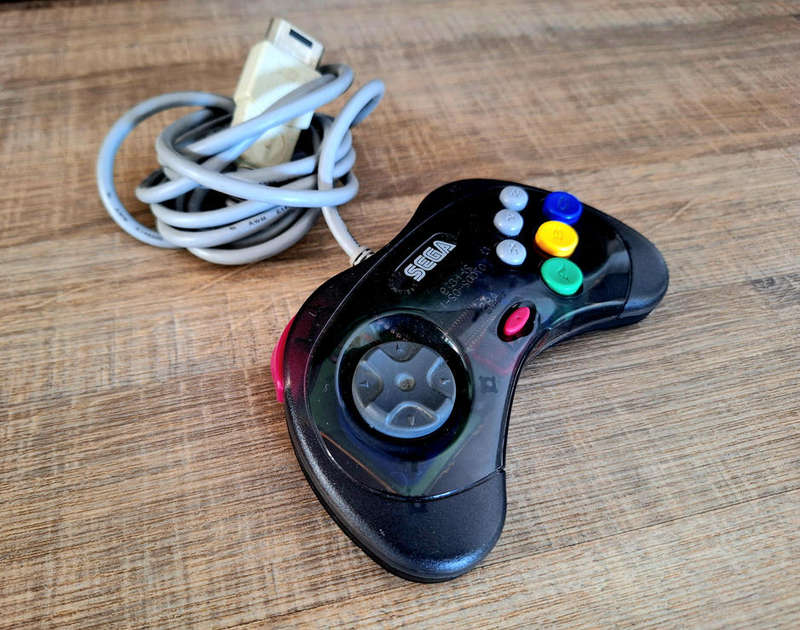 Sega Saturn Clear Skeleton Controller