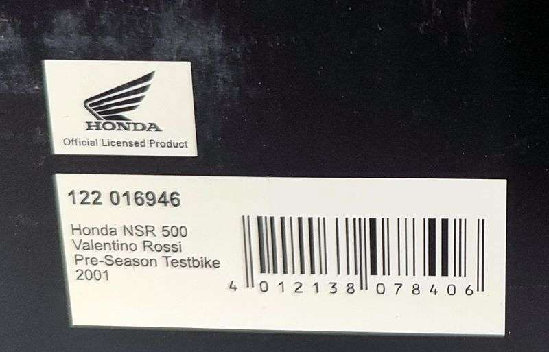 *NEW/RARE/BOXED* 1/12 Minichamps - Honda NSR500 Valentino Rossi Pre-season Test Bike 2001