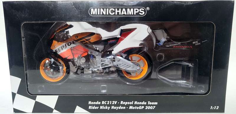 *NEW/RARE/BOXED* 1/12 Minichamps - Honda RC212V Repsol Nicky Hayden MotoGP 2007