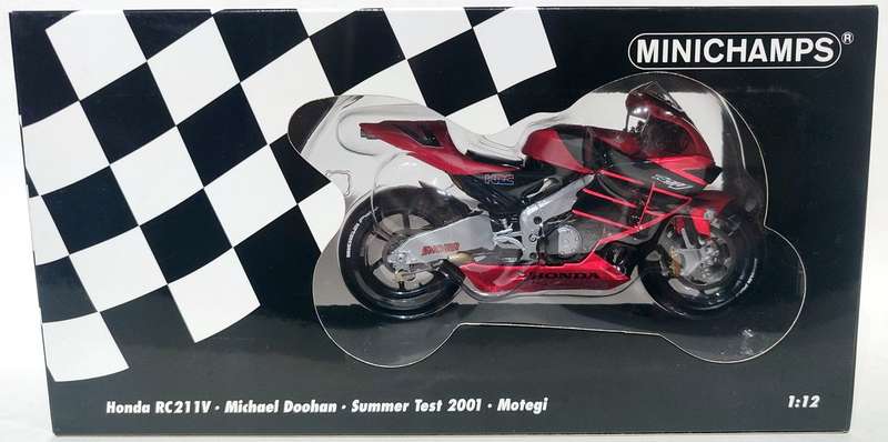 *NEW/RARE/BOXED* 1/12 Minichamps - Honda RC211V Michael Doohan Summer Test 2001 Motegi