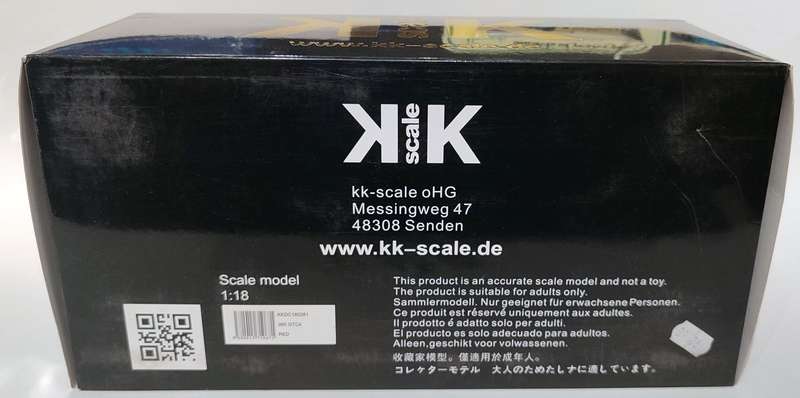**NEW** 1/18 KK Scale LE Ferrari 365 GTC4 1971 Red (KKDC180281)