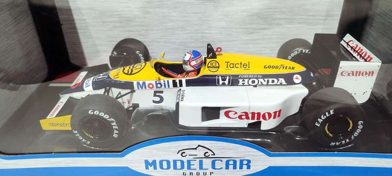 **NEW/SET** 1/18 MCG Williams FW11 #5 Mansell (British GP 1986) and #6 Piquet (Brazilian GP 1986)