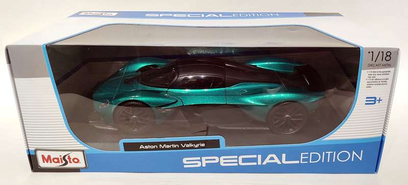 **NEW** 1/18 Maisto SE Aston Martin Valkyrie Green (31465)