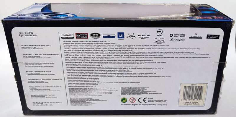 **MINT/BOXED** 1/18 Maisto SE BMW 645 Ci Cabrio Blue (31111)