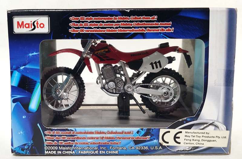 **Pre-Loved/Boxed** 1/18 Maisto SE - Honda XR400R - Red (39300)