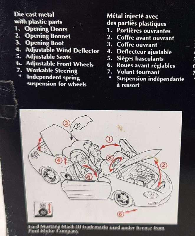 **RARE/BOXED/MINT MODEL** 1/18 Maisto SE Mustang Mach III Red (31815)