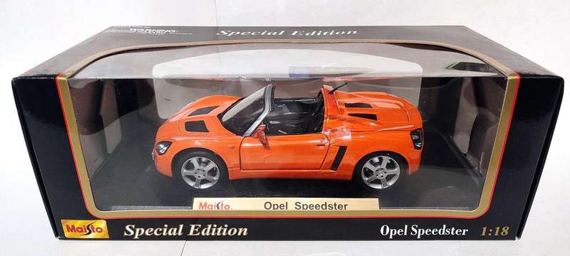 **BOXED/MINT MODEL** 1/18 Maisto SE Opel Speedster Metallic Orange (31615)