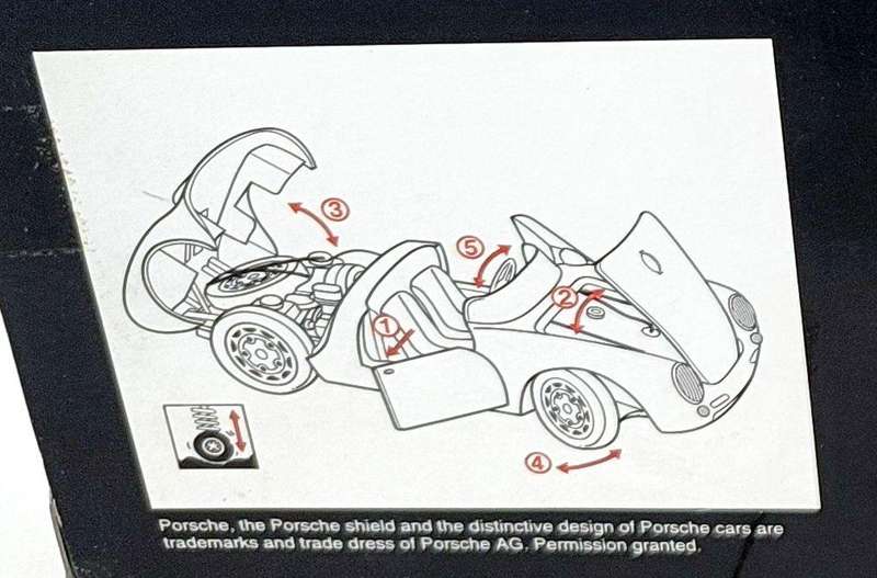 **BOXED/MINT MODEL** 1/18 Maisto SE Porsche 550 A Spyder Black (31843)