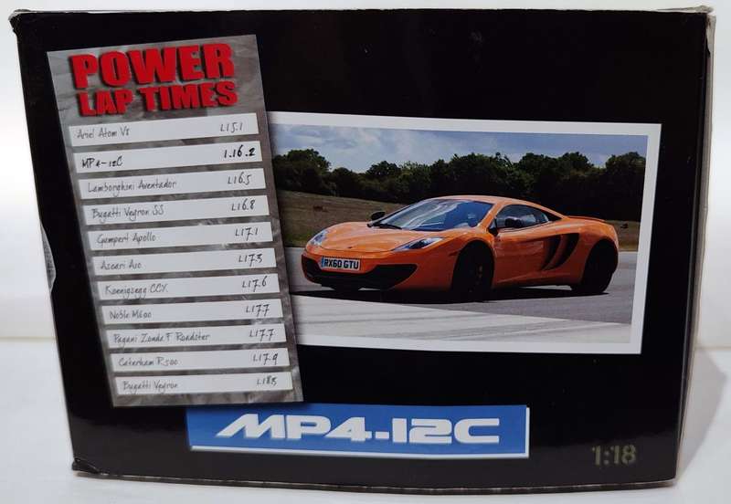 **VERY RARE / MINT** 1/18 Pauls Model Art McLaren MP4-12C 2009 Top Gear 519101330 with Stig