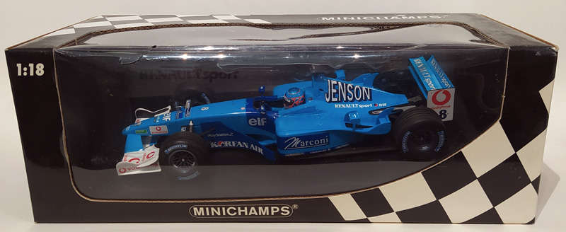 **RARE & AS NEW** 1/18 Minichamps Benetton Renault Sport B201 - Jenson Button