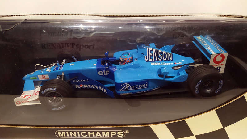 **RARE & AS NEW** 1/18 Minichamps Benetton Renault Sport B201 - Jenson Button