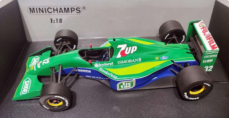 **RARE/BOXED** 1/18 Minichamps F1 Jordan Ford 191 Belgian GP 1991 #32 M. Schumacher (100910032)