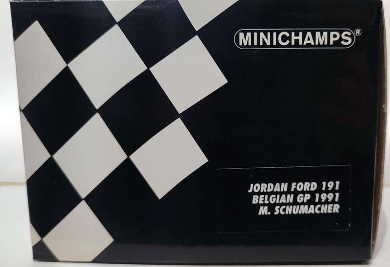 **RARE/BOXED** 1/18 Minichamps F1 Jordan Ford 191 Belgian GP 1991 #32 M. Schumacher (100910032)