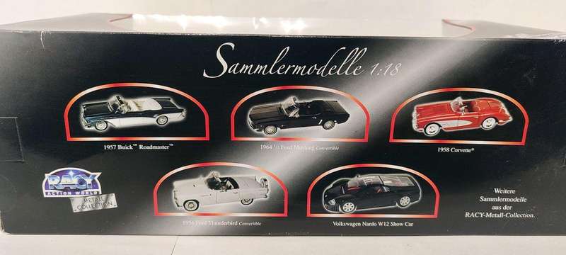 **MINT/BOXED** 1/18 Motor Max/Racy Action World Volkswagen Nardo W12 Show Car Black