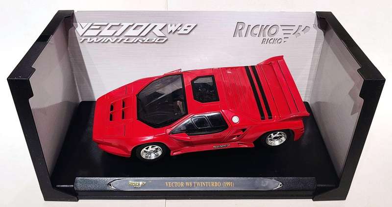**Very Rare/Mint/Boxed** 1/18 Ricko Vector W8 Twin Turbo Red (32119)