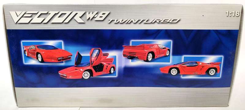 **Very Rare/Mint/Boxed** 1/18 Ricko Vector W8 Twin Turbo Red (32119)