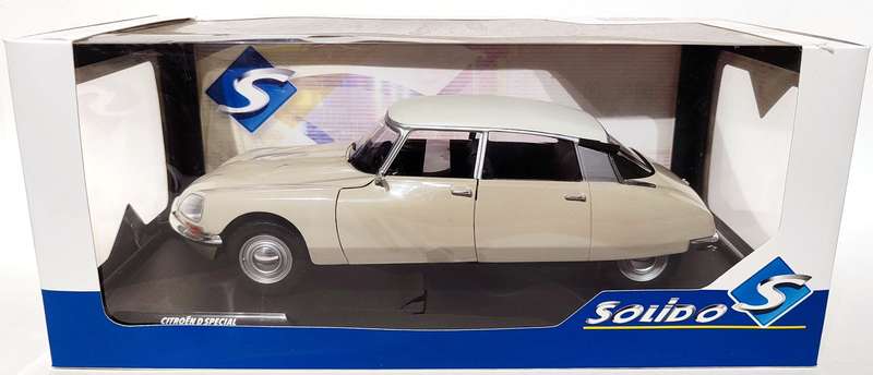 **NEW/BOXED** 1/18 Solido Citroen D Special 1972 Beige Albatros (S1800710)