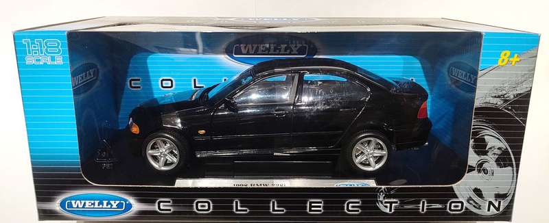 *NEW* 1/18 Welly BMW 328i 1998 E46 Black (19833W)