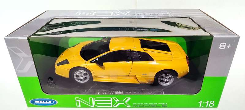 *NEW* 1/18 Welly NEX Lamborghini Murcielago 2003 Yellow (12517W)