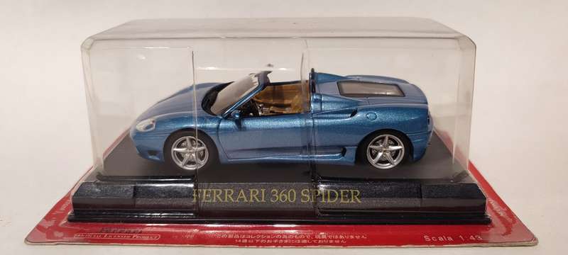 **NEW/Sealed** 1/43 Altaya/Hachette Ferrari 360 Spider Blue
