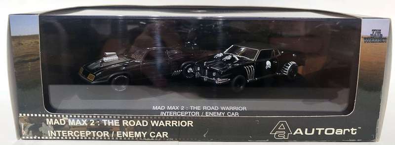 **RARE/MINT/BOXED** 1/43 AutoArt Mad Max 2 The Road Warrior Set Interceptor/Enemy Car 674110527452