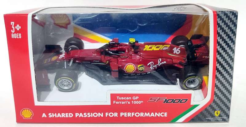 **BOXED/NEW** 1/43 Bburago F1 Ferrari SF1000 Leclerc #16 Tuscan GP 1000th Race (18-36823)