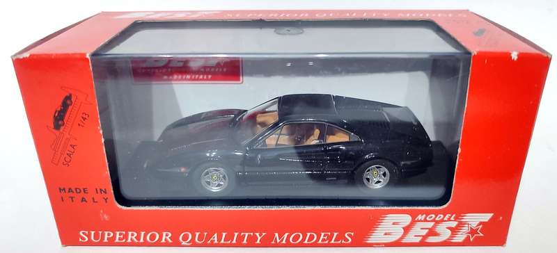 **BOXED/MINT** 1/43 Best Model Ferrari 308 GTB Nero/Black (9209)