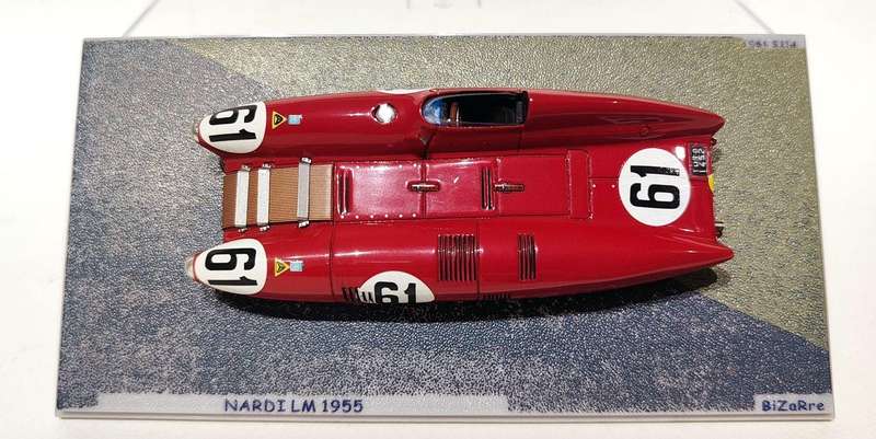 **EXTREMELY RARE/MINT** 1/43 Bizarre Nardi #61 LM1955 Retired 3rd hour accident (BZ069)
