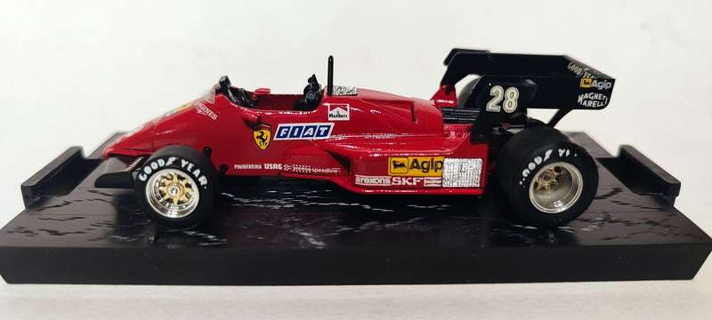 **Pre-loved** 1/43 Brumm Ferrari 126 C4 F1 1984 #28 Rene Arnoux
